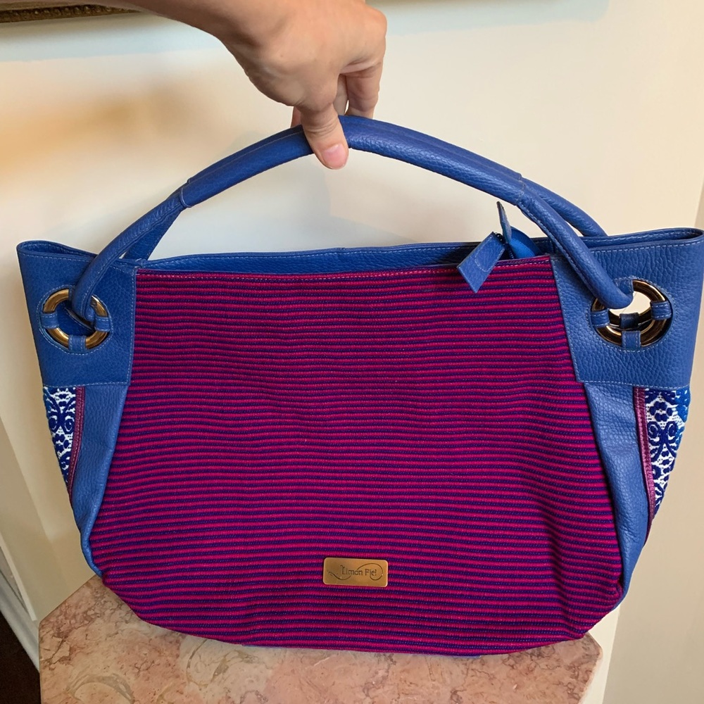 Limon Piel Real Leather and Fabric Boho Bag
